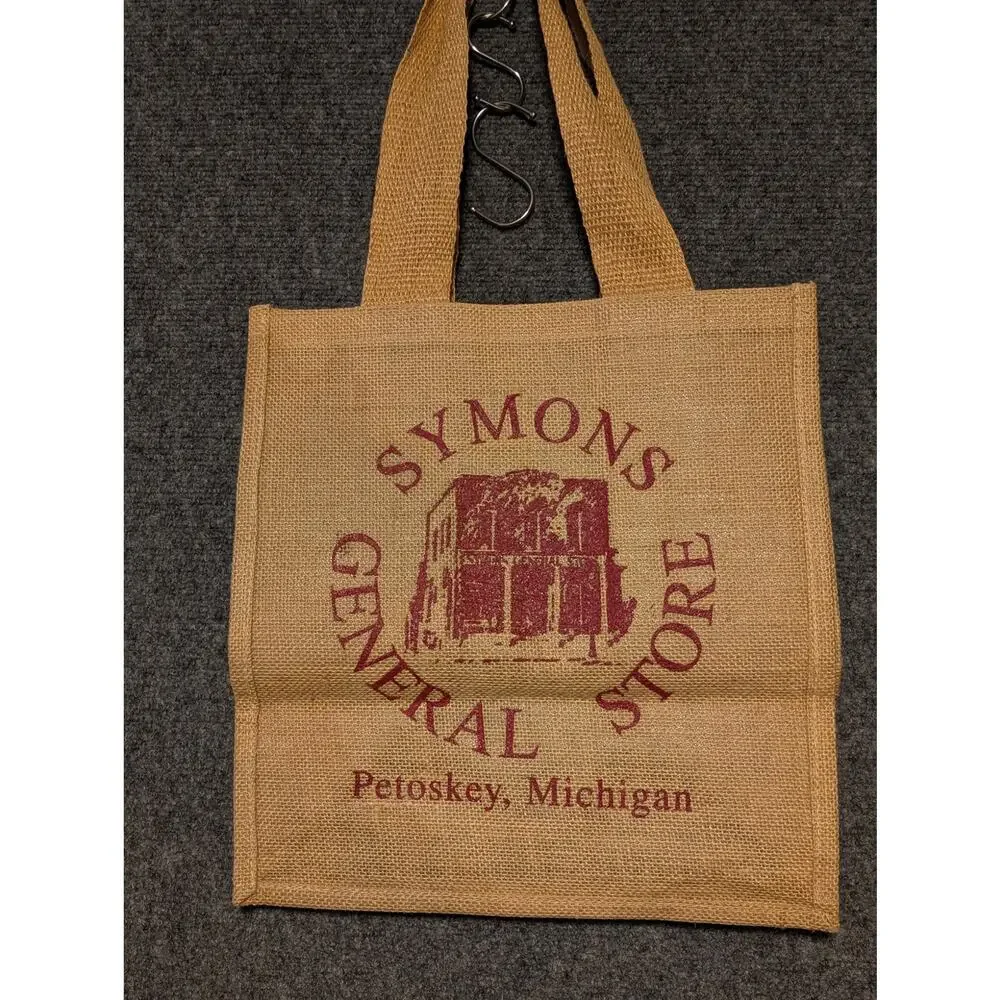 Symons General Store Petoskey Michigan Jute Shopping Bag Sustainable